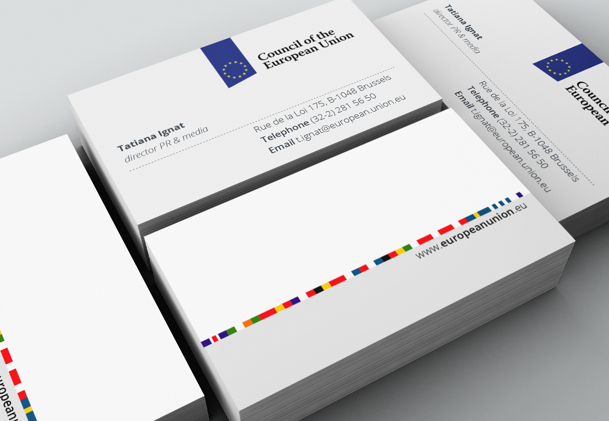 Corporate identity design for European Union by Dutch Fellow